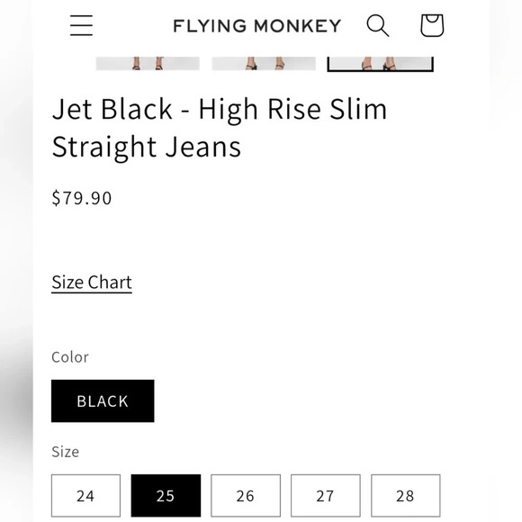 Flying Monkey Jeans. Size 25. Excellent Condition. - Picture 3 of 10